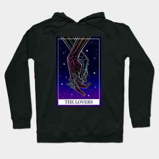 Modern Tarot card The Lovers Hoodie